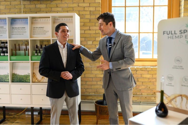 Jacob Frey, mayor of Minneapolis, attends CBD shop opening to push marijuana legalization