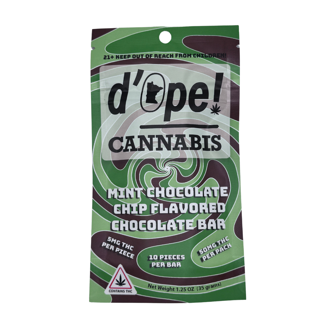 d’ope! Mint Chocolate Chip Cannabis Chocolate Bar