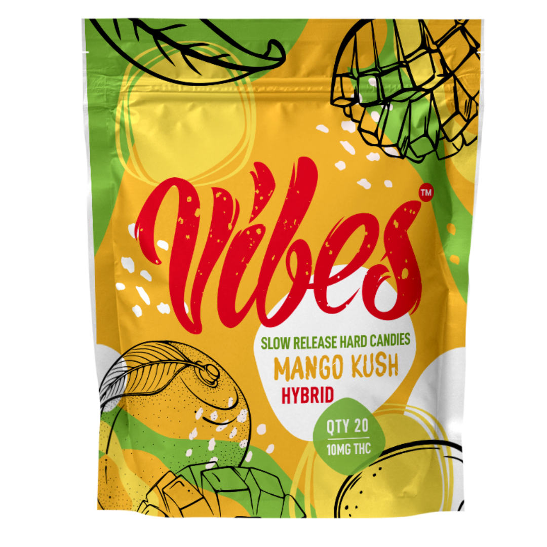 THC Hard Candy | Mango | Vibes | 200mg | 20 Pack