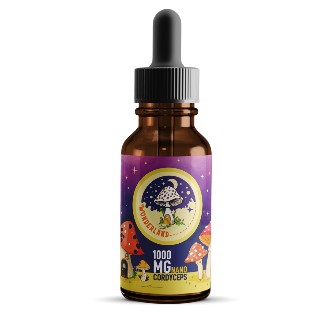 Wonderland Mushroom 1000MG Cordyceps with Nano Technology | Drink Mixer