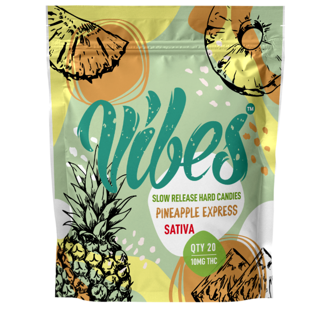 THC Hard Candy | Pineapple Express | Vibes | 200mg | 20 Pack