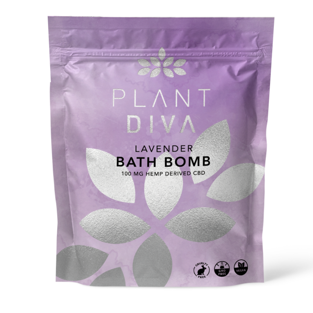 Plant Diva Lavender 100mg Bath Bombs