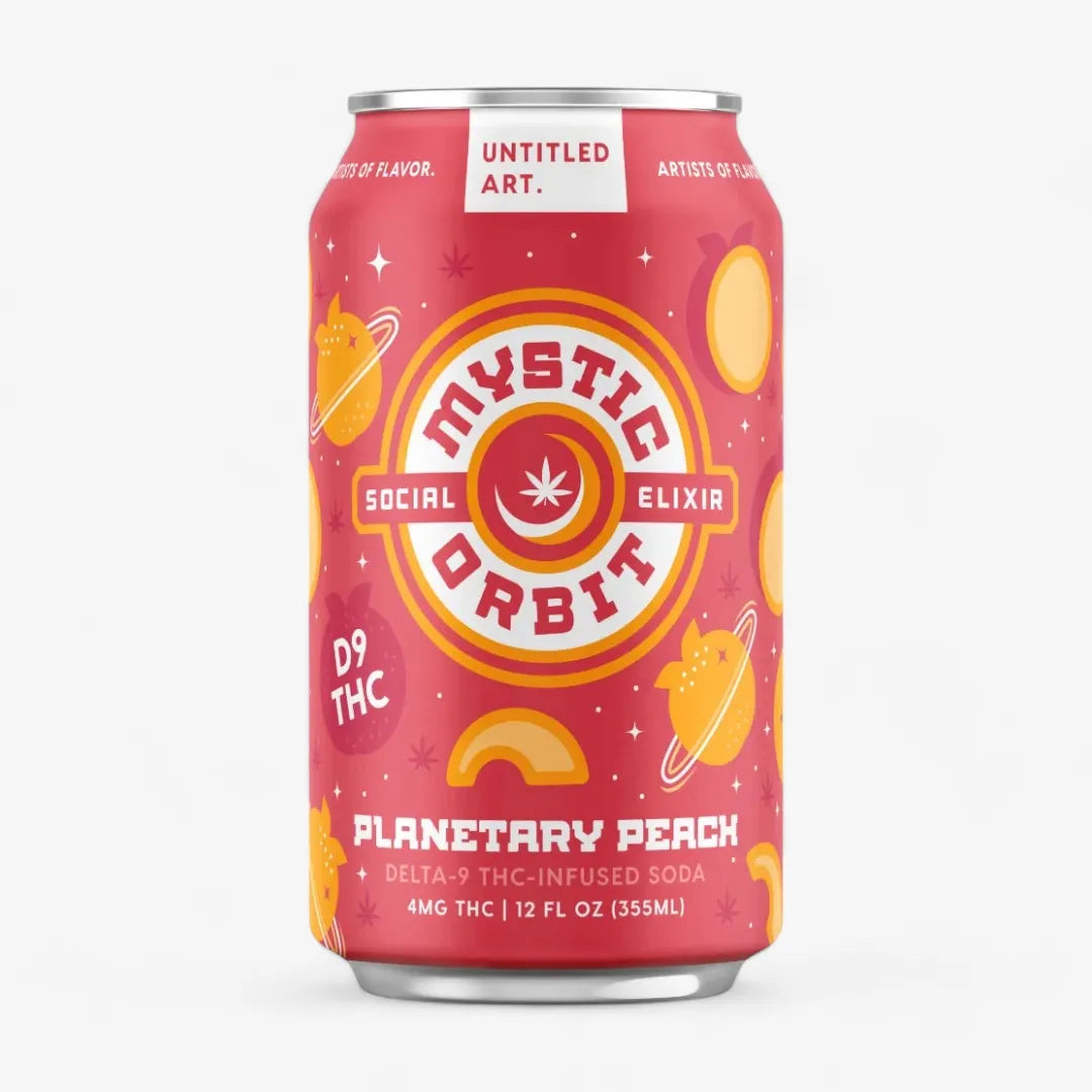 Mystic Orbit – Planetary Peach by Untitled Art