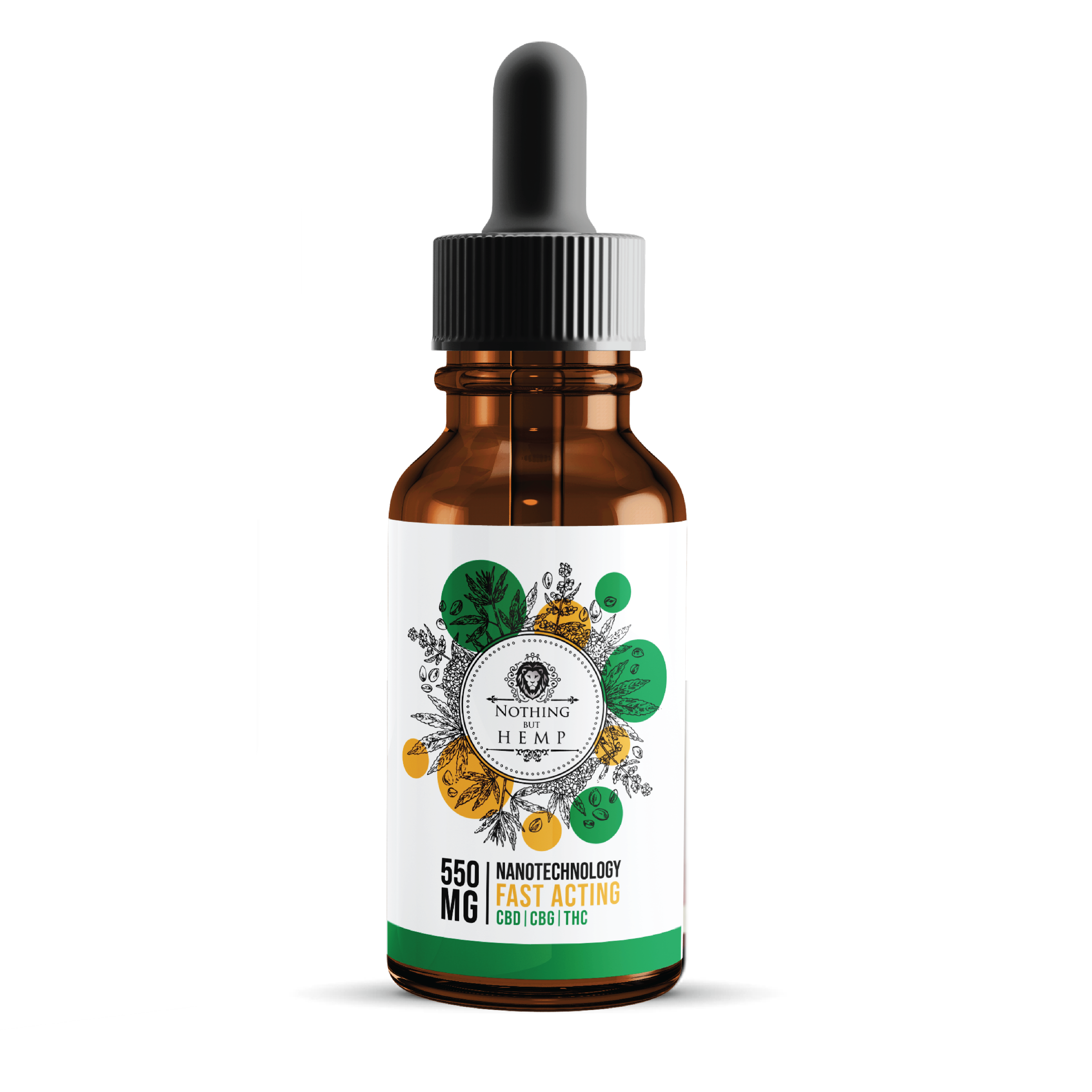 THC + CBD + CBG Tincture 550mg  | Beverage Enhancer