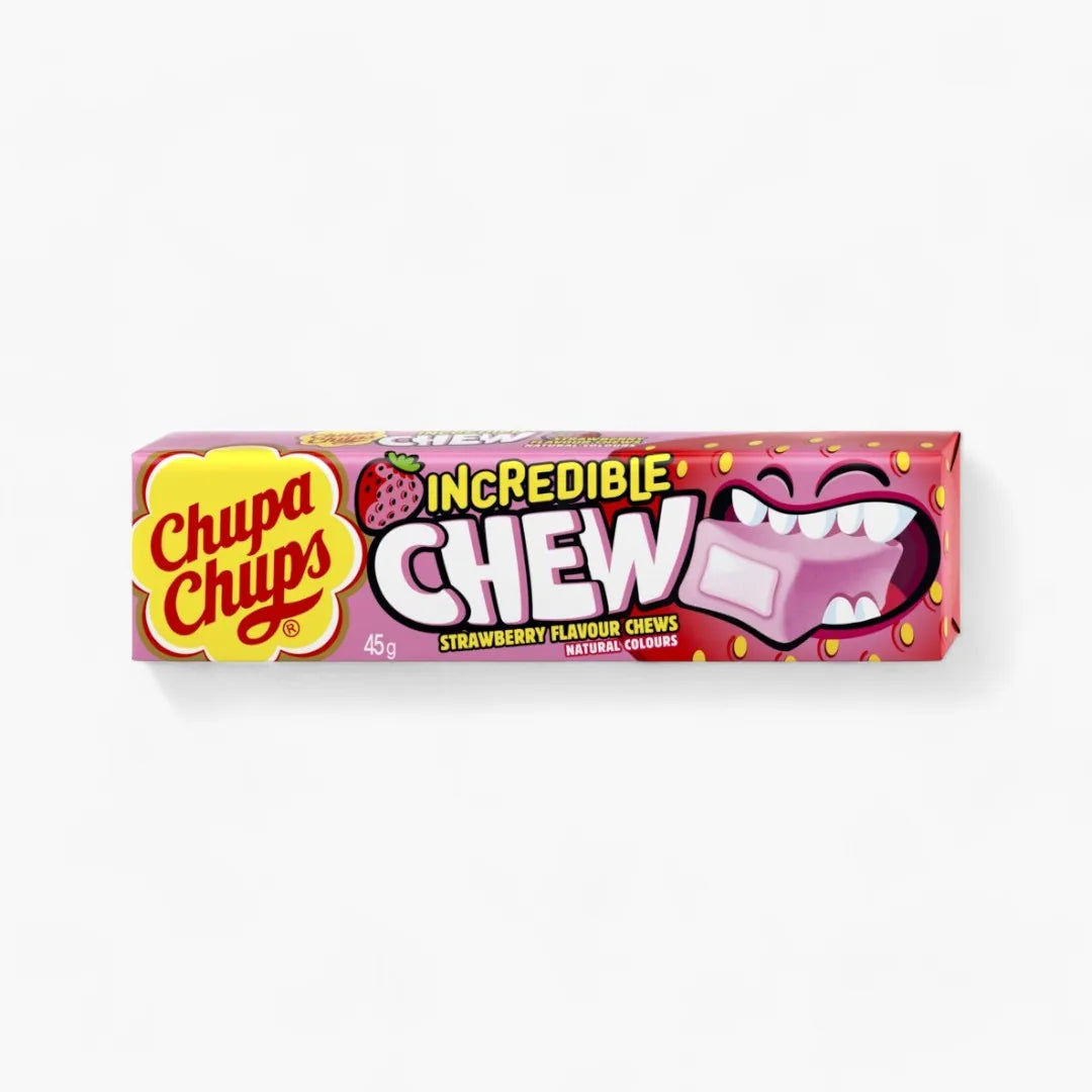 Chupa Chups Incredible Chew Strawberry (Netherlands)