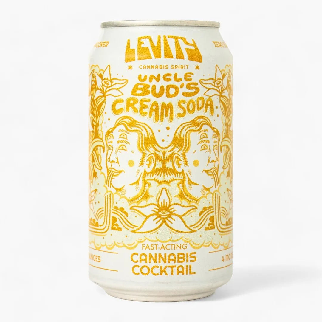 Uncle Bud's Cream Soda: 4mg Delta-9 THC Cocktail – 4pk