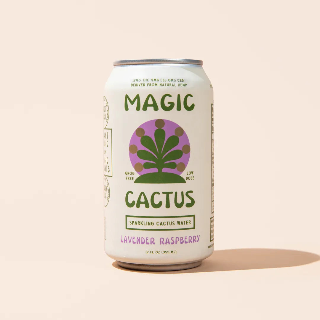 MAGIC CACTUS THC| CBD | CBG Hemp Drinks - LAVENDER RASPBERRY